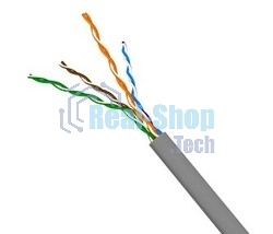 Кабель информационный Lanmaster TWT-5EUTP-XL кат.5е U/UTP не экранированный 4X2X24AWG PVC внутренний 305м серый