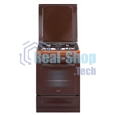 Плита газовая Gefest ПГ 6100-02 0010 коричневый, конфорок 4 шт, духовка 52 л, 60 см x 85 см x 60 см