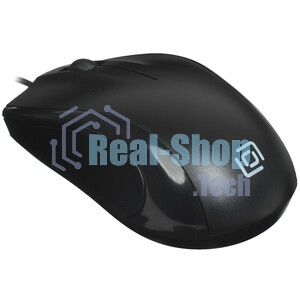 Мышь проводная Oklick 185V2 черный, 1200 dpi, USB, кнопки - 3