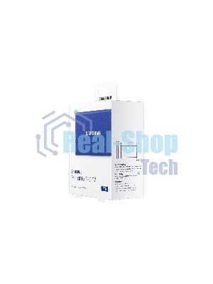 Внешний SSD Samsung T7, 1TB, USB 3.2 Gen 2 Type-C, R/W 1050/1000, синий