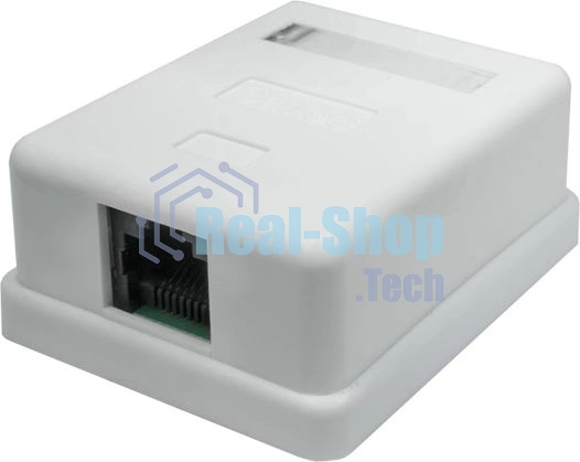 Розетка компьютерная 1-м 8P8C (RJ-45) UTP кат.5E SUPRLAN 10-0307