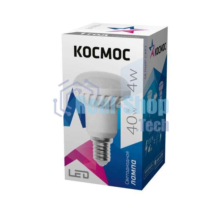 Лампа светодиодная Космос LED R39 4Вт 220В E14 4500К