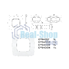 Рамка OMEGA Opera (Белый мрамор) 1-ая OF940101