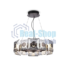 Светильник Ambrella light LH31024 GR/SM серый/дымчатый 56W 3000K D570*150