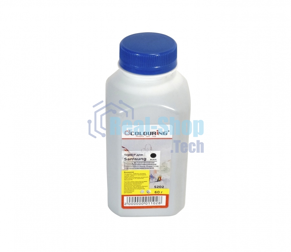 Тонер Colouring для принтеров Samsung MLT-D101/D103/D104/D105/D106/D108/D109/D205/D208/D209/D115/D111/Xerox Phaser 3155/3160/3210/3250/3600/3550/3635 60гр Фасовка РФ (СПБ)