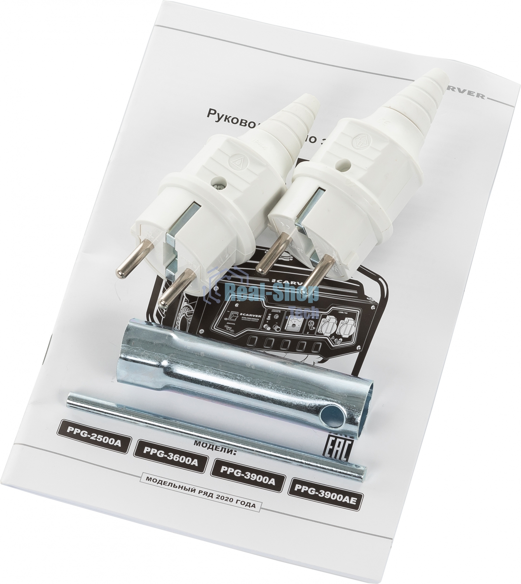 Электрогенератор бензиновый Carver PPG-2500А, 2.3 кВт, 67 дБ, 40 кг