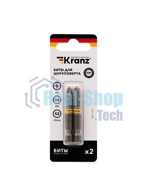 Бита для шуруповерта Kranz PH2х50 мм (2 шт./уп.)