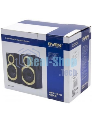 Акустическая система SVEN SPS-619 GOLD акустическая система 2.0, мощность 2х10 Вт(RMS)