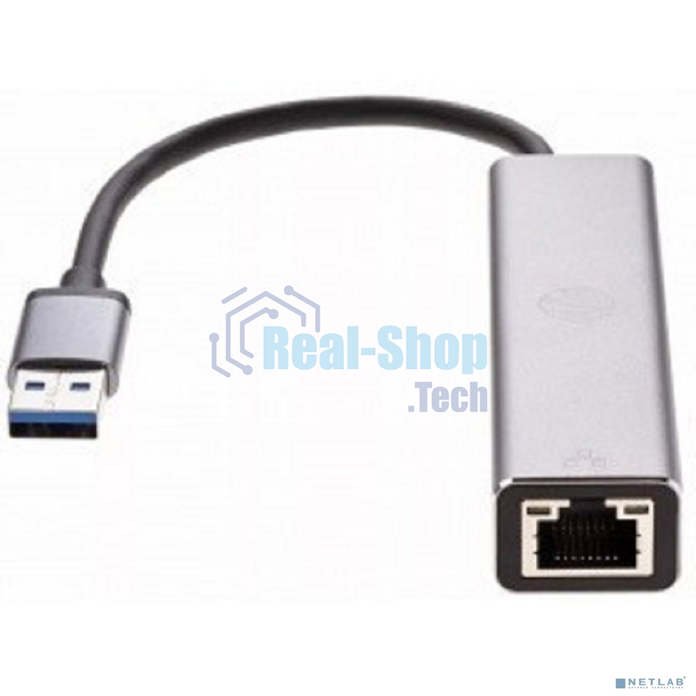 Переходник VCOM USB 3.0 -->RJ-45 1000Mbps+3 USB3.0, Aluminum Shell, 0.2м DH312A