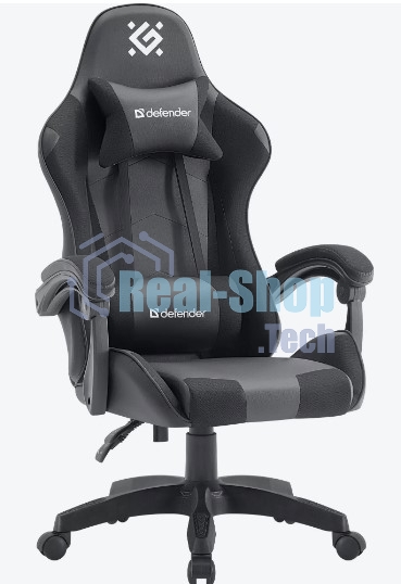 Кресло игровое Defender OKAS BLACK/GREY PU