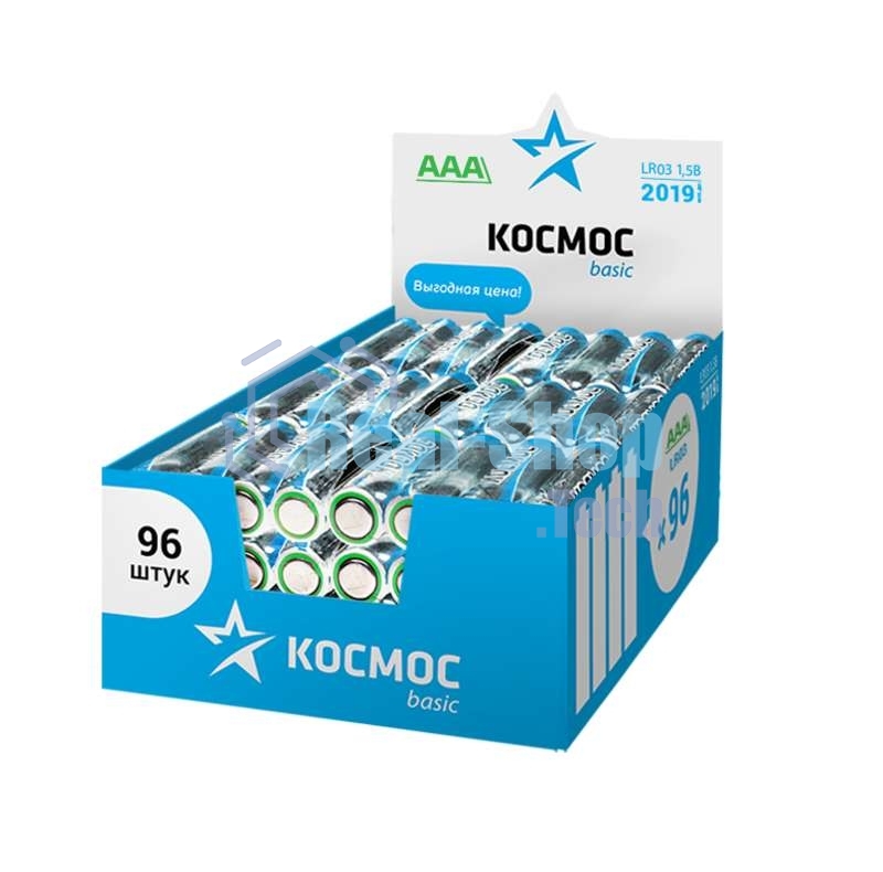 Элемент питания Космос алкалиновый LR03 (уп.96шт)