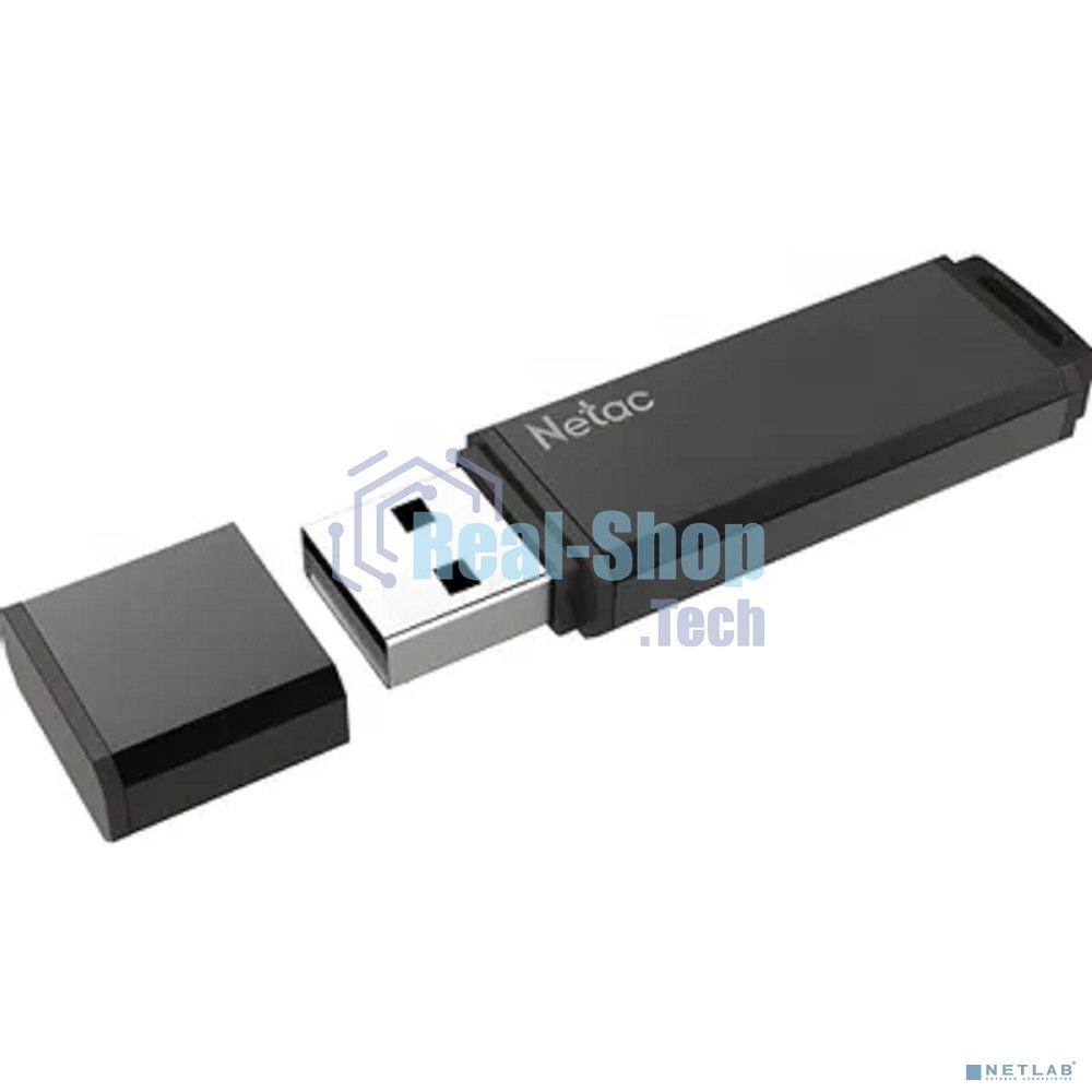 Флешка USB Netac U351 (NT03U351N-032G-32BK), 32Gb, USB 3.0, R/W 110/45, черный