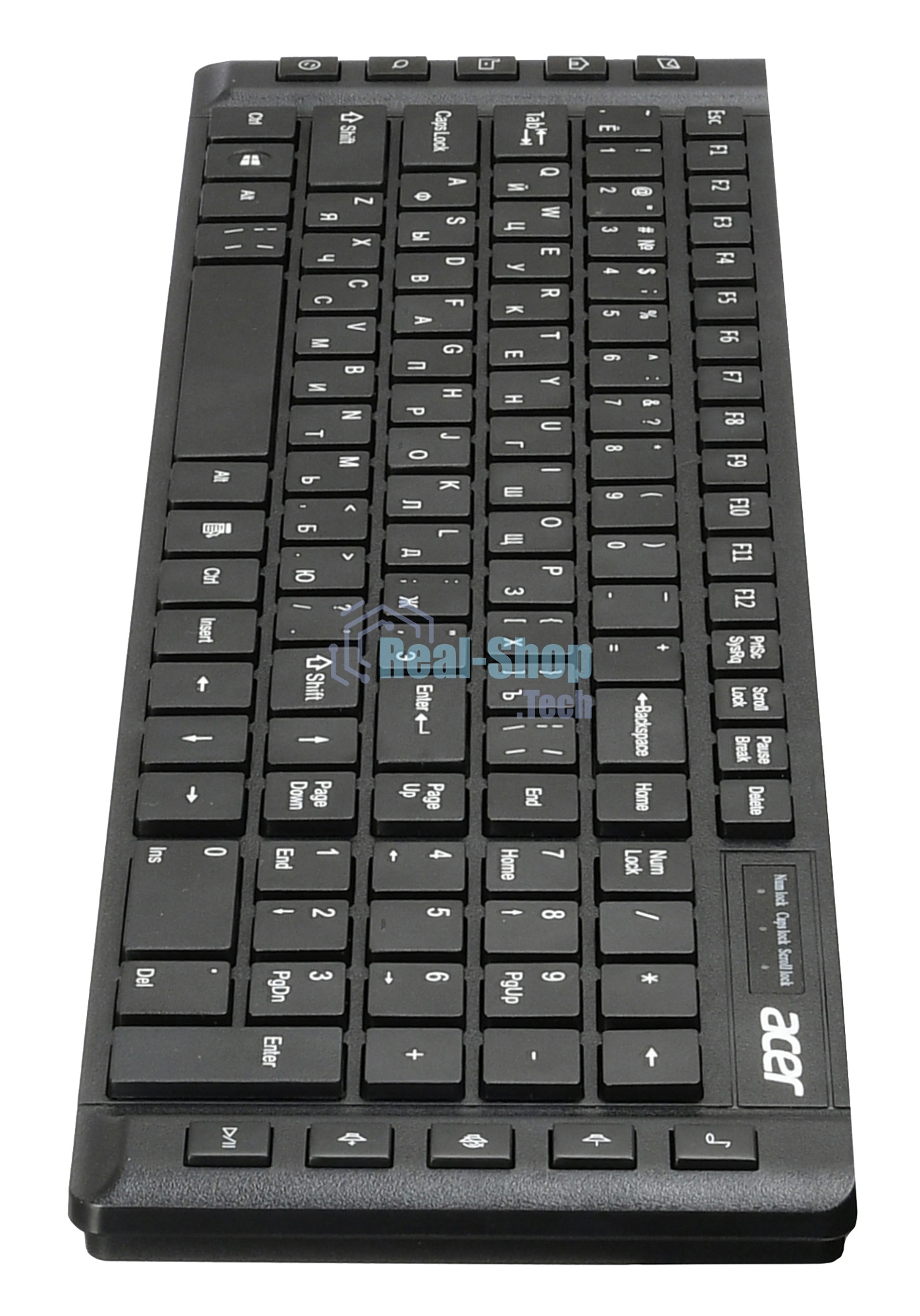 Клавиатура проводная Acer OKW010 ZL.KBDEE.002, USB, черный