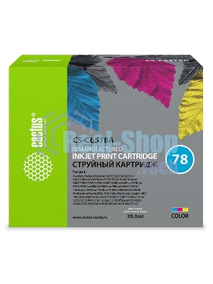 Картридж струйный Cactus CS-C6578A №78 цветной (39 мл)для HP DeskJet 900/1220C