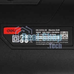 Дрель Deli DE-DZ10-2E, 500 Вт, сетевая, безударная
