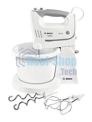 Миксер стационарный Bosch MFQ36460 450 Вт, белый/серый