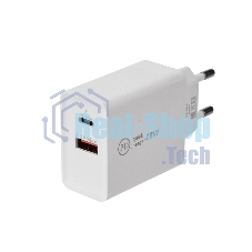 Сетевое зарядное устройство Rexant Type-C + USB 3.0 с Quick charge, белый