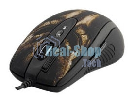 Мышь проводная A4Tech XL-750BH черный, 3600 dpi, USB, кнопки - 7