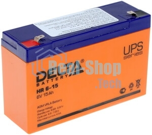 Батарея для ИБП Delta HR 6-15 (6V 15Ah)