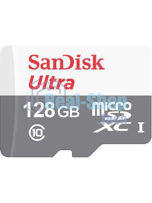 Флеш карта microSD 128Gb SanDisk microSDXC Class 10 Ultra UHS-I 100Mb/s