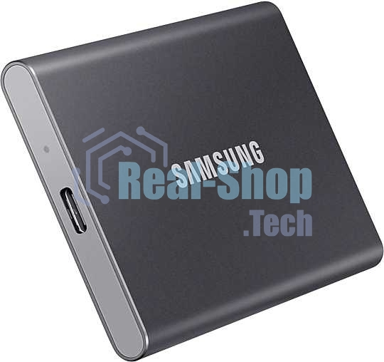 Внешний SSD Samsung T7, 2TB, USB 3.2 Gen 2 Type-C, R/W 1050/1000, титан