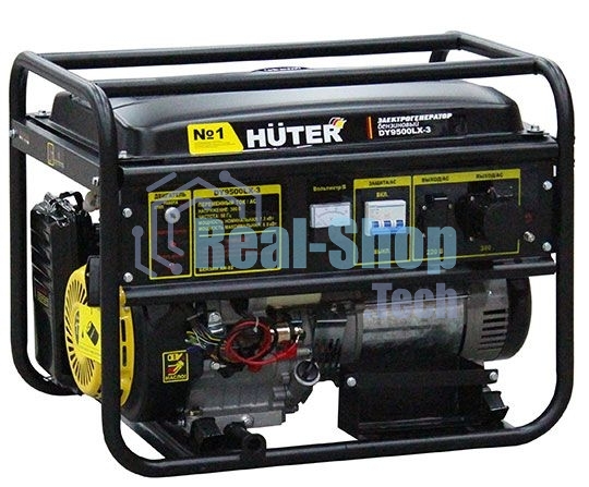 Электрогенератор бензиновый Huter DY9500LX-3, 8кВт, 91 дБ, 81 кг