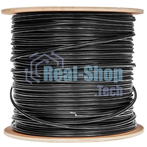 Кабель информационный Lanmaster TWT-5EUTP-OUT-TR кат.5е U/UTP не экранированный 4X2X24AWG PE внешний 305м черный