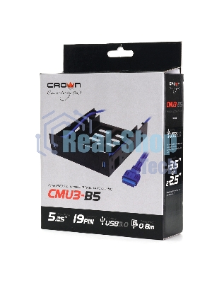 Панель с двумя портами USB 3.0 в слот 5.25 компьютерного корпуса и слот 1x3.5/2x2.5 CMU3-B5