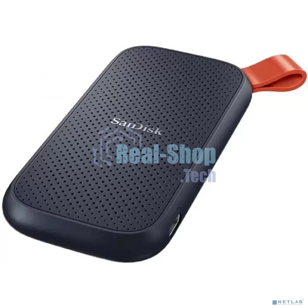 Внешний SSD SanDisk Portable, 2TB, USB 3.2 Gen 2 Type-C, R/W 800/-, черный
