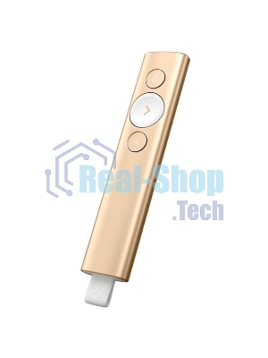 Презентер беспроводной Logitech Spotlight золотистый, радиоканал, USB, кнопки - 3
