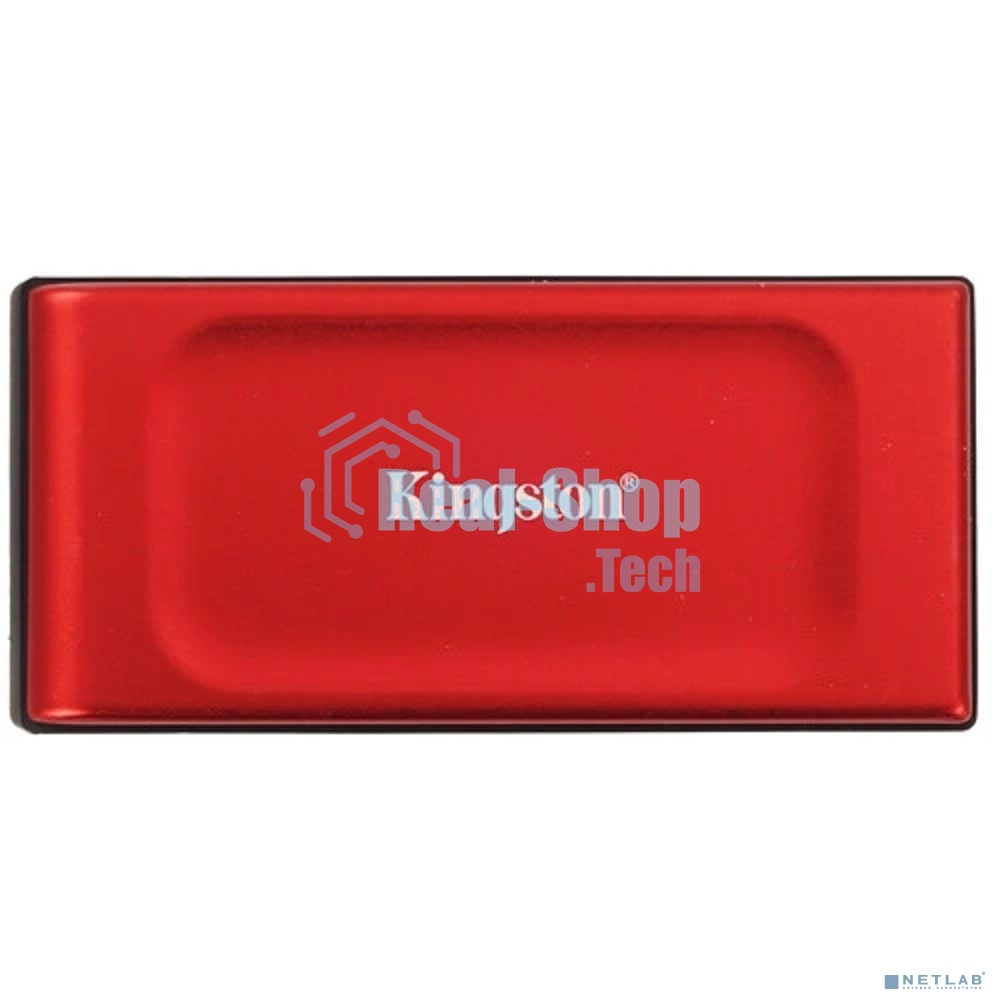 Внешний SSD Kingston XS1000, 2TB, USB 3.2 Gen 2 Type-C, R/W 1050/1000, красный
