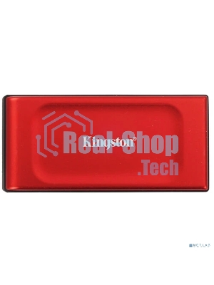 Внешний SSD Kingston XS1000, 2TB, USB 3.2 Gen 2 Type-C, R/W 1050/1000, красный