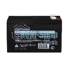 Аккумулятор свинцово-кислотный GoPower LA-1270 12V 7Ah клеммы T2/F2 (1/5)