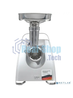 Мясорубка электрическая Bosch MFW68680 черный, 2200 Вт, 4.3 кг/мин, реверс, защита от перегрузки, насадки - 5