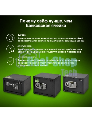 Сейф мебельный Cactus CS-SF-E40 300x438x400мм электронный