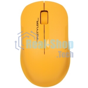 Мышь беспроводная A4Tech Fstyler FG15C Air2 желтый, 1200 dpi, радиоканал, USB, кнопки - 3