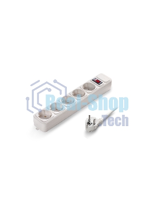 Сетевой фильтр Exegate SP-5-3W (5 розеток, 3 м, евровилка, белый)