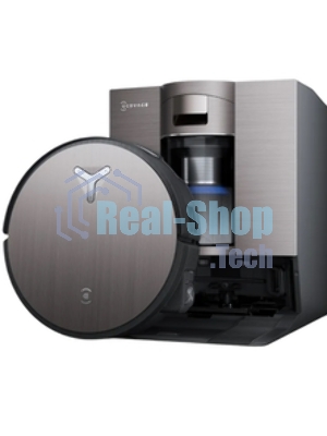 Робот-пылесос Ecovacs Deebot X11 OmniCyclone черный/коричневый, 6400 мА*ч Li-Ion, уборка сухая/влажная, пылесборник контейнер 0.22 л