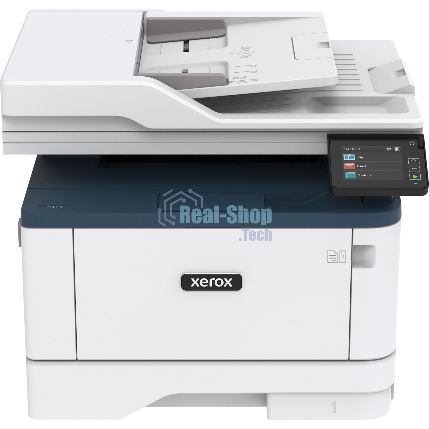 МФУ лазерное Xerox B315 (B315V_DNI), A4, ч/б, печ. до 40 стр/мин., скан. до 46 стр/мин. (ч/б) 20 стр/мин. (цвет), 600x600dpi, USB, RJ-45, Wi-Fi