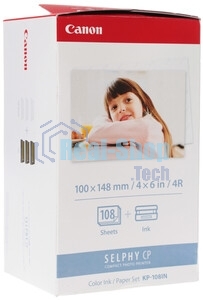 Набор для печати Canon KP-108IN 3115B001 10x15/108л./белый для сублимационных принтеров