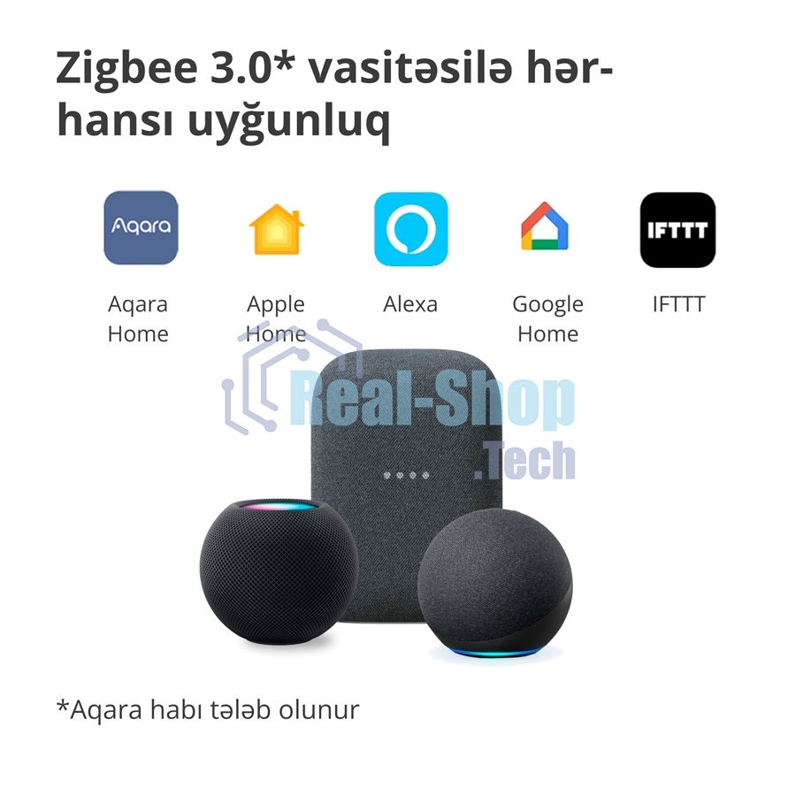 Выключатель умный Aqara Smart wall switch H1 (with neutral, double rocker) WS-EUK04
