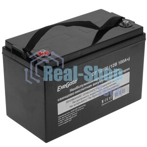 Аккумуляторная батарея ExeGate DT 12100 (12V 100Ah, под болт М6)