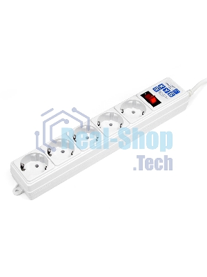 Сетевой фильтр Powercube SPG-B-6-WHITE 1.9 м, 5 розеток, белый, коробка