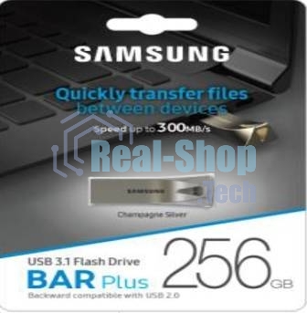 Флешка USB 256Gb USB USB 3.1 Samsung BAR Plus (up to 300Mb/s) (MUF-256BE3/APC)