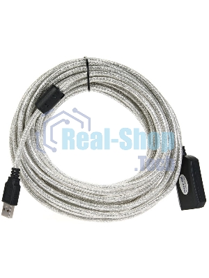 Кабель VCOM VUS7049-10M USB2.0-repeater, удлинительный активный Am-->Af 10м