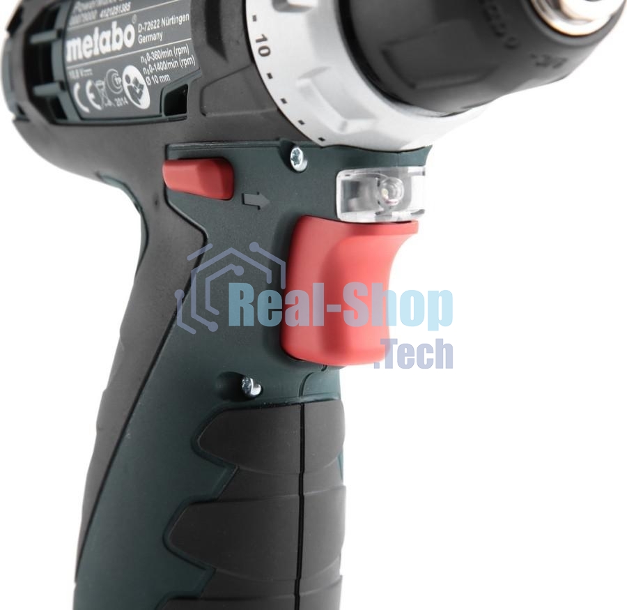 Дрель-шуруповерт Metabo PowerMaxx BS, 12 В, 2 Ач, 34 Нм, щеточный