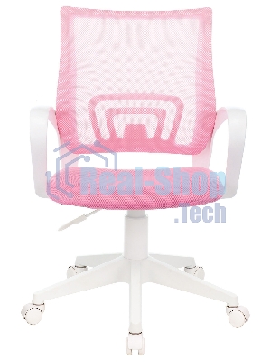 Кресло Бюрократ CH-W695NLT TW-06A TW-13A розовый, сетка/ткань, 120 кг, механизм качания