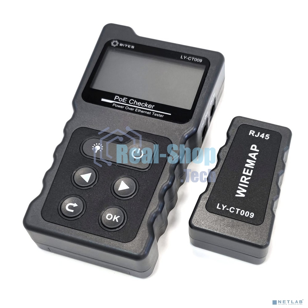 Тестер кабеля 5bites LY-CT009 UTP, STP, TEL, POE, TDR, LCD, FLASH