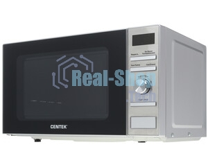 Микроволновая печь Centek CT-1586 серебристый, 20 л, 700 Вт, переключатели - кнопки, поворотный механизм