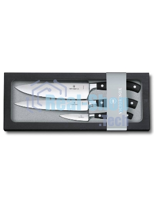 Набор ножей кухонных Victorinox Forged Chefs (7.7243.3) компл.: 3 шт черный, подар. коробка
